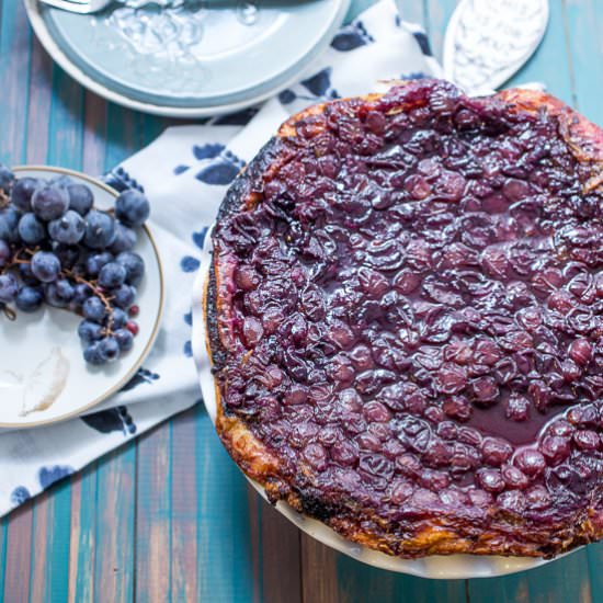 Concord Grape Tarte Tatin