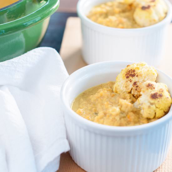 Roasted Cauliflower Soup