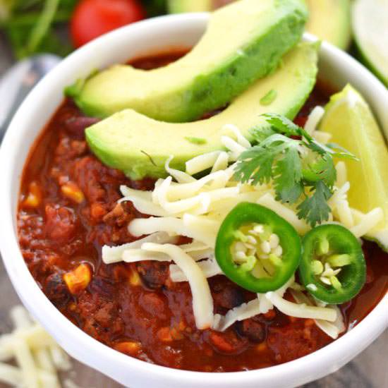 Slow Cooker Taco Chili