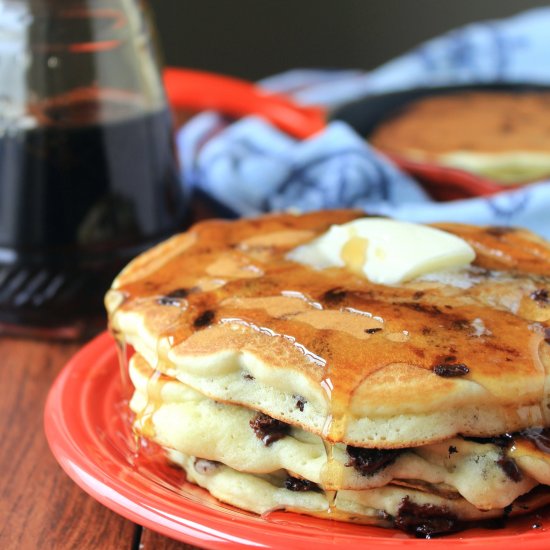 Classic Chocolate Chip Pancakes