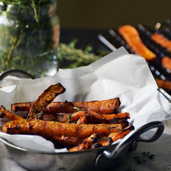 Honey Baked Butternut Squash Fries