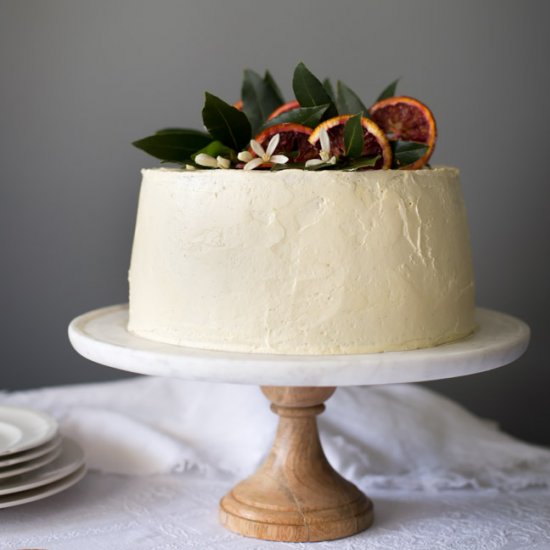 Blood Orange Chiffon Cake