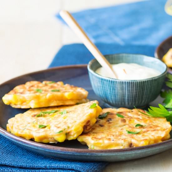 Chorizo and Corn Fritters