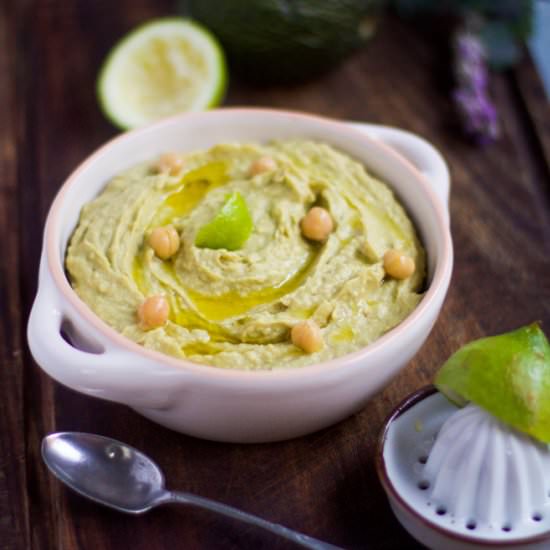 Hummus with Avocado and Lime