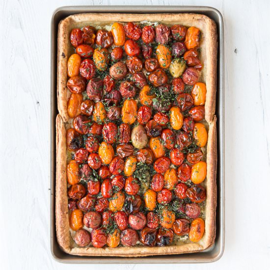 Roasted Tomato Puff Pastry Tart