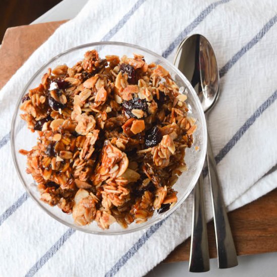 Maple,  Honey, and Almond Granola