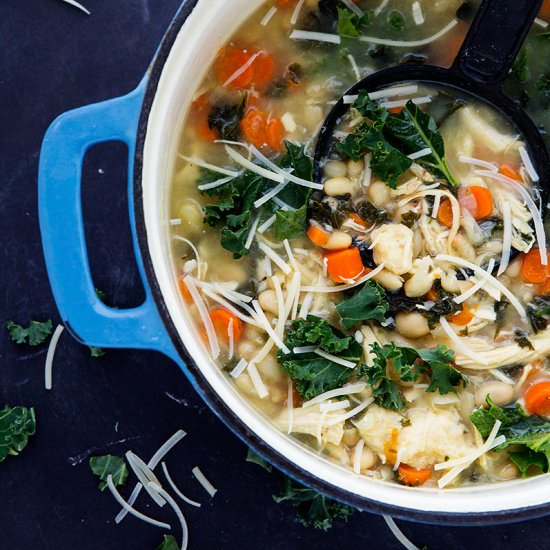 Chicken, Kale and White Bean Soup