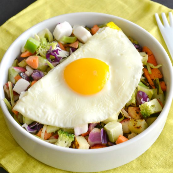 Chopped Veggie Breakfast Salad