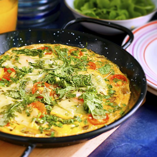 Mushroom Gouda Frittata