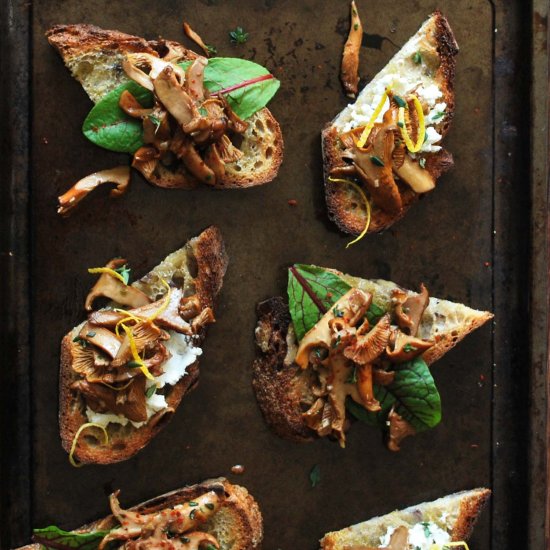 Chanterelle Toasts