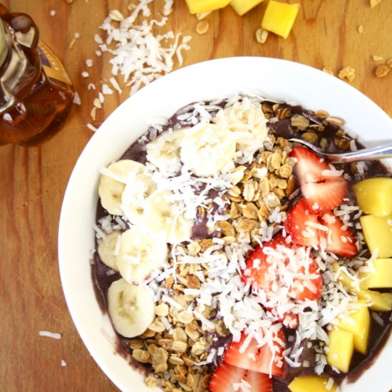 Peanut Butter Acai Bowl