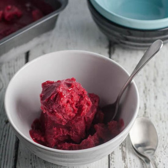 Cranberry Orange Sorbet