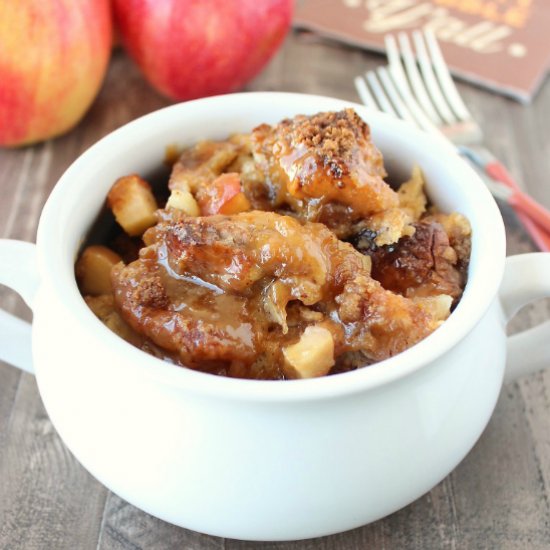 Caramel Apple Bread Pudding