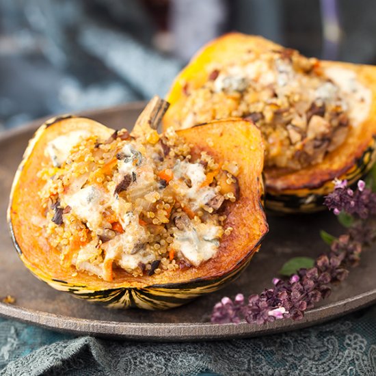 Baked Acorn Squash with Quinoa