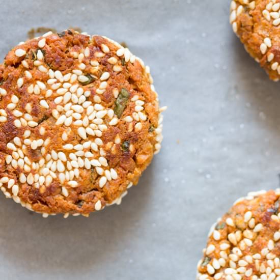 Sweet Potato Falafels with Tahini