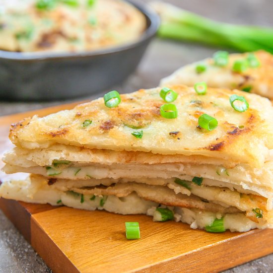 Shortcut Scallion Pancakes