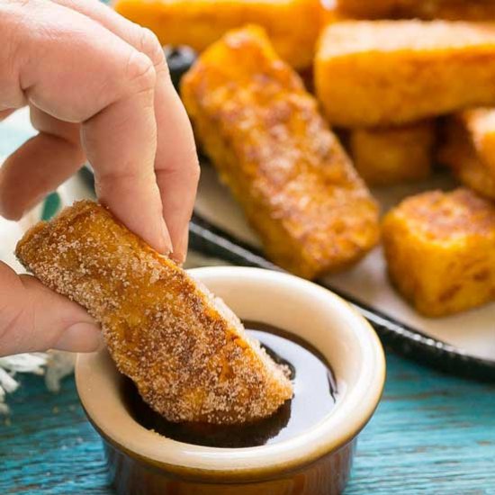 Pumpkin Churro French Toast Sticks