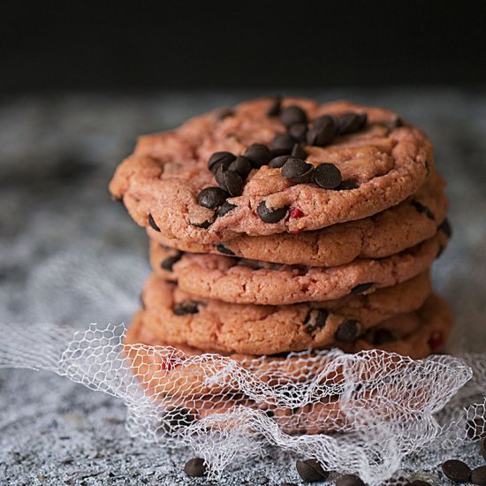 Strawberry Chocolate Chip Cookies