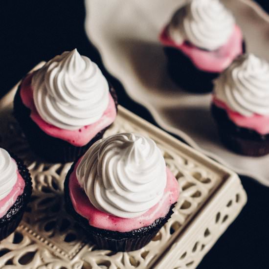 Melted Marshmallow Cupcakes