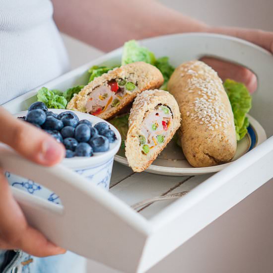 Baked Wholemeal “Corn Dogs”