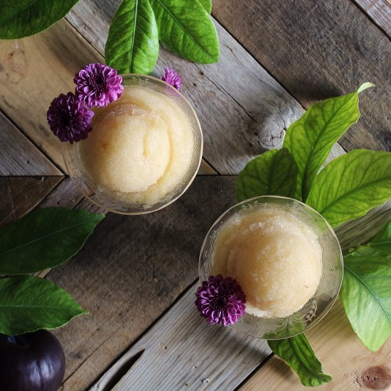 Plum Sake Granita