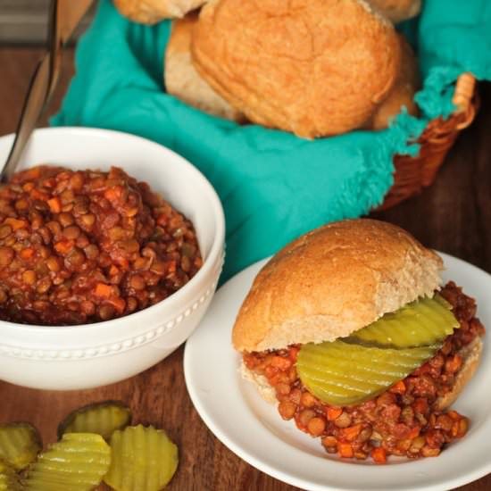 Sloppy Lentil Sandwiches