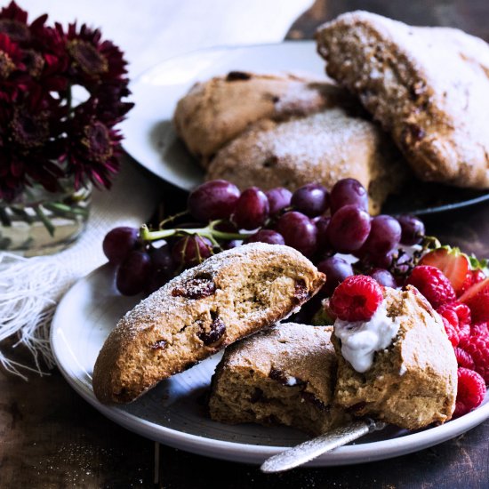 Vegan Cranberry Scones