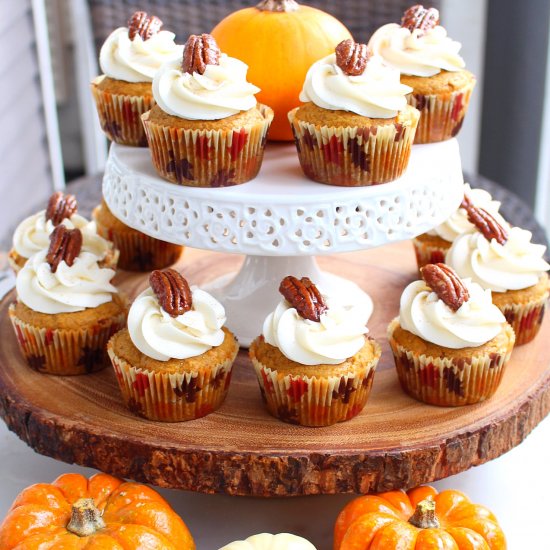 Sweet Roasted Yam & Spice Cupcakes