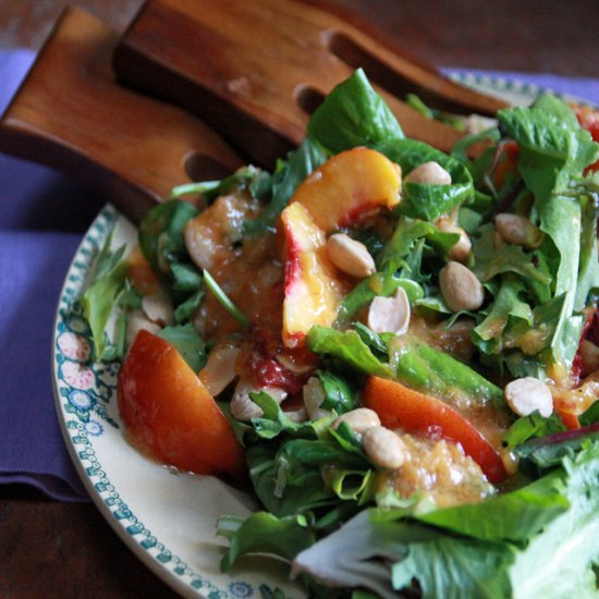 Peach and Almond Salad