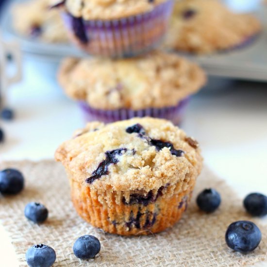 Blueberry Crumb Muffins