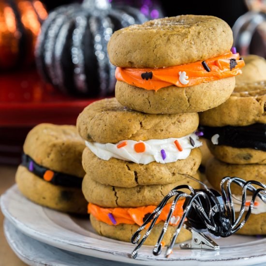 Pumpkin Sandwich Cookies