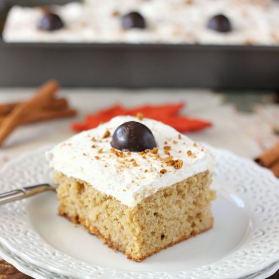 Spiced Pumpkin Poke Cake