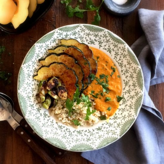 Homemade Curry with Roasted Squash