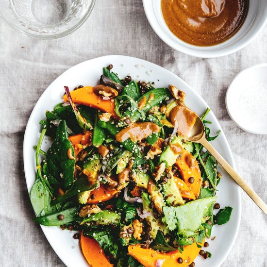 Butternut Squash and Tahini Salad