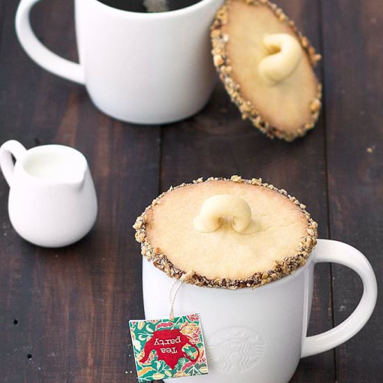 Shortbread Mug Lid Cookies