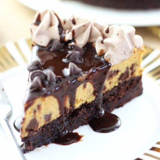 Pumpkin Brownie Cheesecake