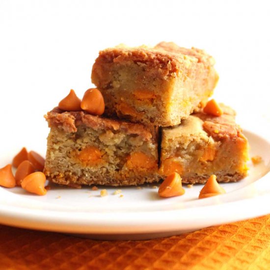 Double Pumpkin Spice Blondies