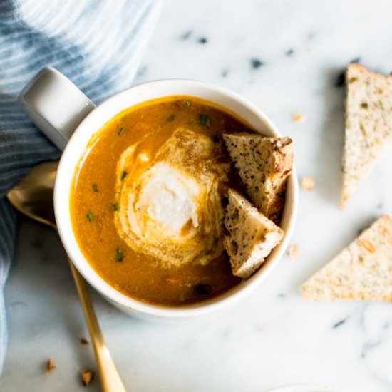 Pumpkin Chowder in a Mug