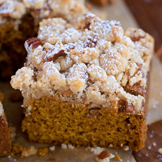 Spiced Pumpkin Crumb Cake