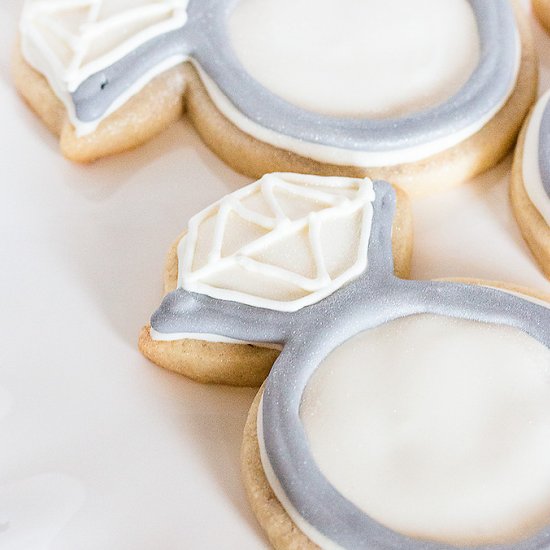 Royal Icing Diamond Ring Cookies