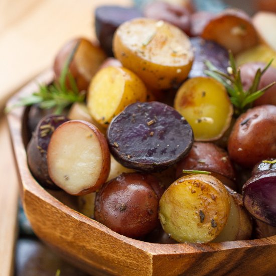 Slow Cooker Tricolor Potatoes