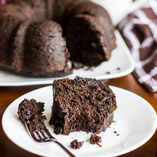 Chocolate Pumpkin Spice Bundt Cake