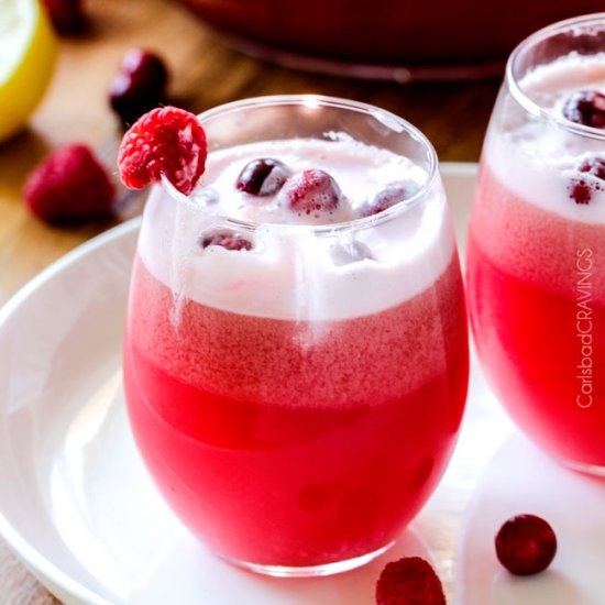 Easy Cranberry Raspberry Punch