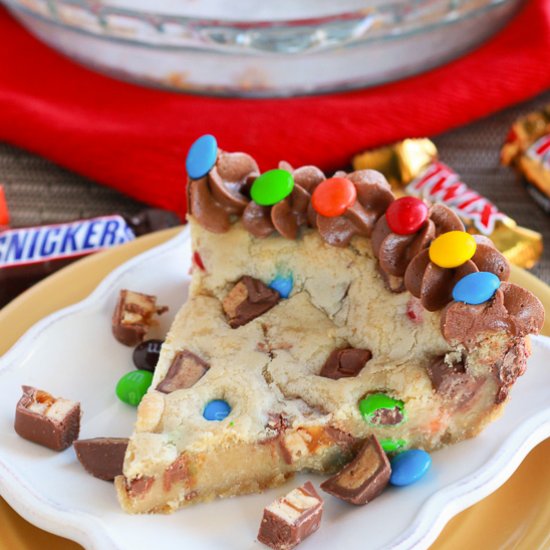 Candy Bar Cookie Pie