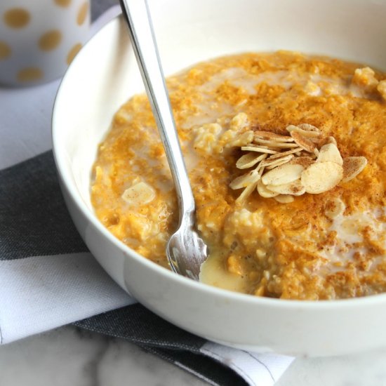 Healthy Pumpkin Pie Oats