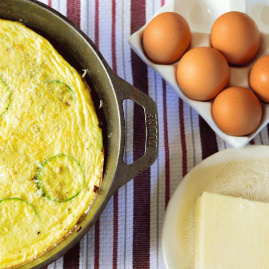 Zucchini and Pecorino Frittata