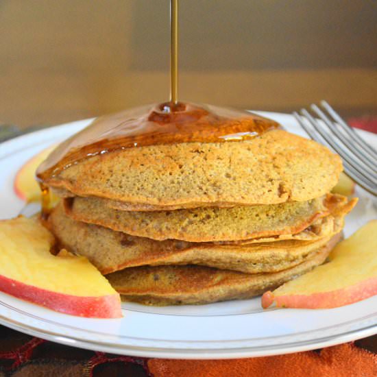 Spiced Apple Sauce Pancakes