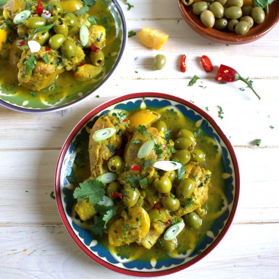 Lemon and olives tagine