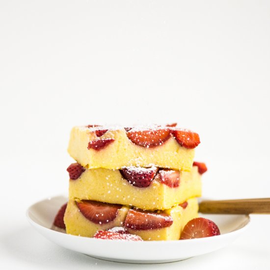 Strawberry Polenta Cake