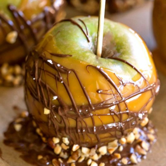 Chocolate Salted Caramel Apples